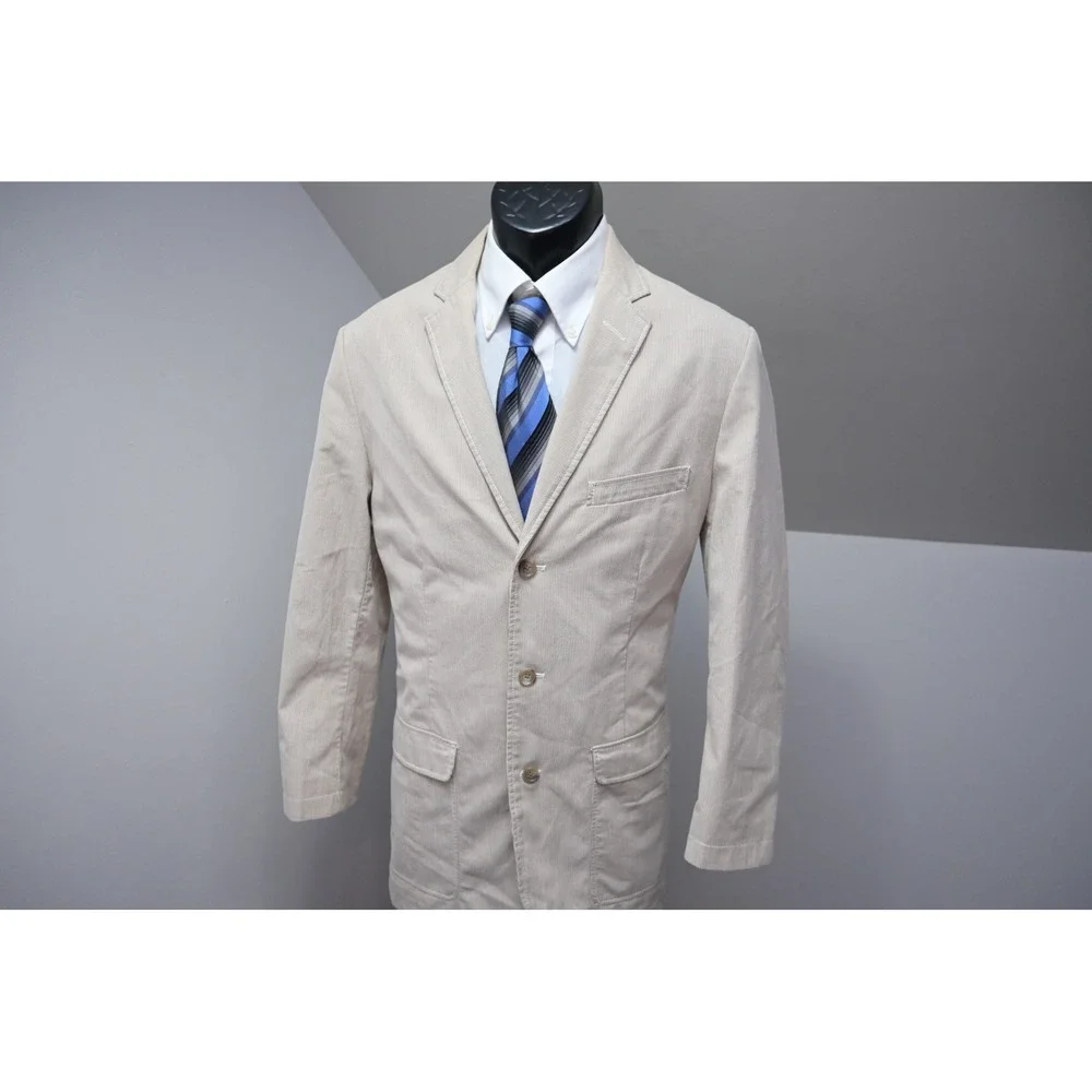 J. Crew Corduroy Blazer Mens‎ Medium Tan 3-Button Sport Coat Casaul
